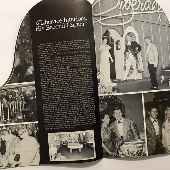 Liberace On Stage Tonight 60's 70's Vintage Piano Shape Music Program - not cd - Picture 6 of 8